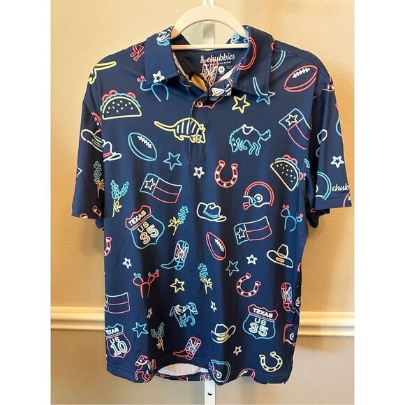 Men’s Chubbies Texas Polo Size Medium NWT - Picture 2 of 5